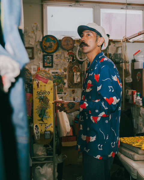 愛狂 L/S SHIRT / NAVY