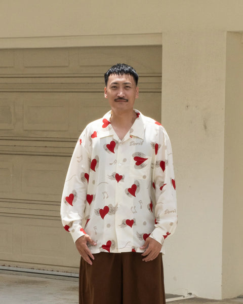 【7/4(土)13:00~販売開始】愛狂 L/S SHIRT / CREAM