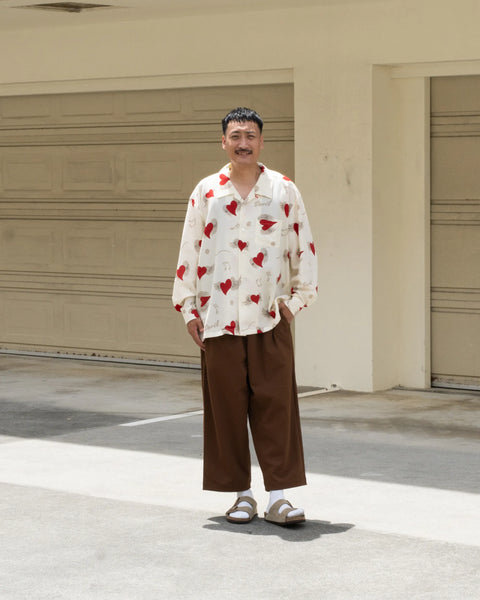 【7/4(土)13:00~販売開始】愛狂 L/S SHIRT / CREAM