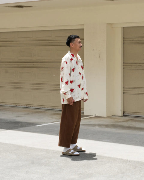 【7/4(土)13:00~販売開始】愛狂 L/S SHIRT / CREAM