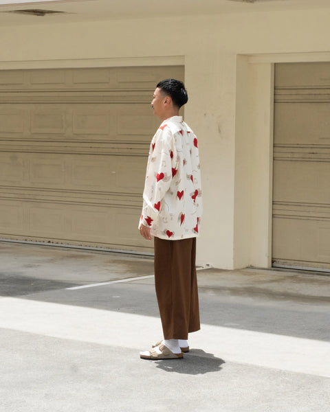【7/4(土)13:00~販売開始】愛狂 L/S SHIRT / CREAM