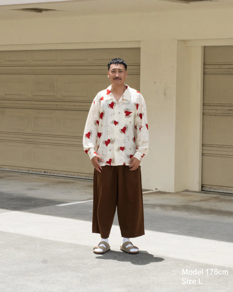 【7/4(土)13:00~販売開始】愛狂 L/S SHIRT / CREAM