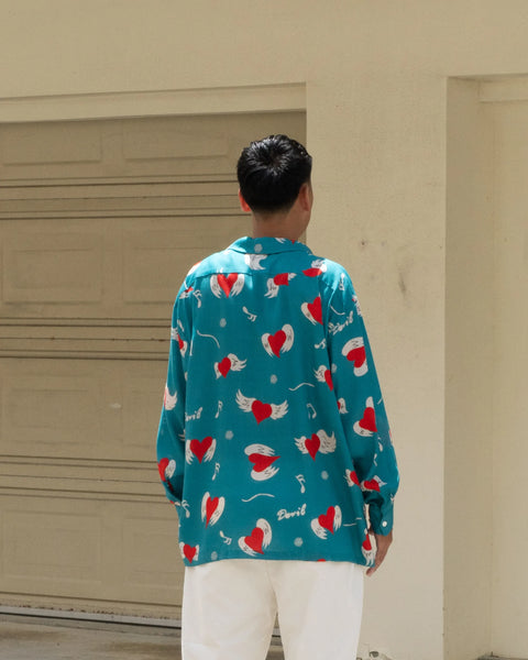【7/4(土)13:00~販売開始】愛狂 L/S SHIRT / GREEN