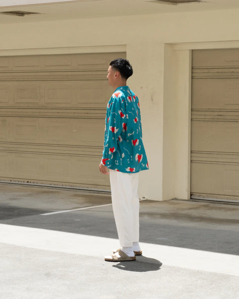 【7/4(土)13:00~販売開始】愛狂 L/S SHIRT / GREEN