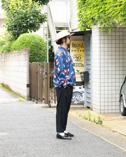 【7/4(土)13:00~販売開始】愛狂 L/S SHIRT / NAVY