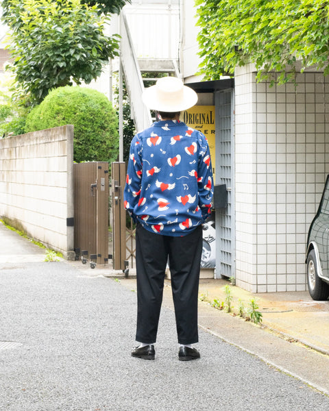 【7/4(土)13:00~販売開始】愛狂 L/S SHIRT / NAVY