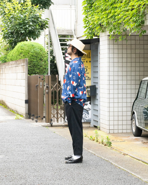 【7/4(土)13:00~販売開始】愛狂 L/S SHIRT / NAVY