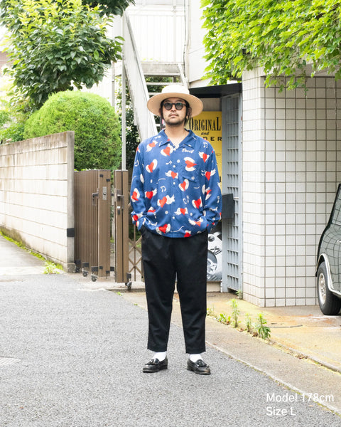 【7/4(土)13:00~販売開始】愛狂 L/S SHIRT / NAVY