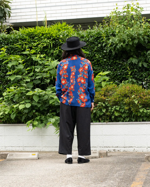 【7/4(土)13:00~販売開始】LAKUEN ROSE L/S SHIRT / BLUE