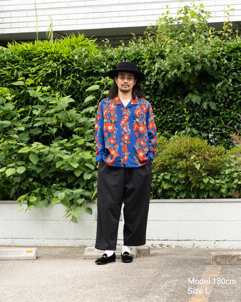 【7/4(土)13:00~販売開始】LAKUEN ROSE L/S SHIRT / BLUE