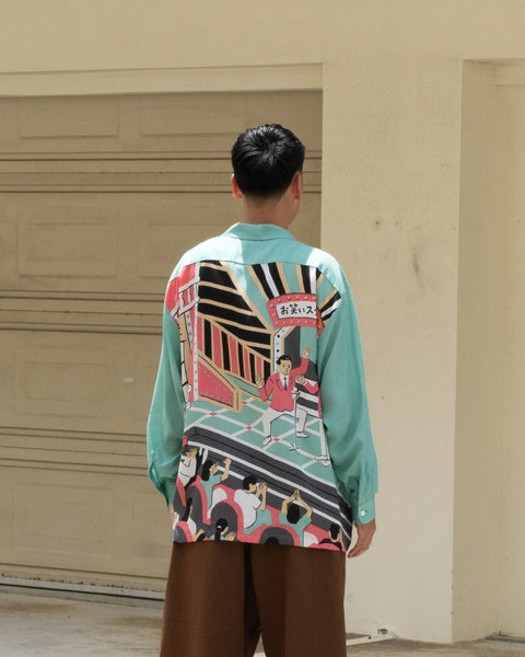 【7/4(土)13:00~販売開始】お笑いスタァ L/S SHIRT / GREEN