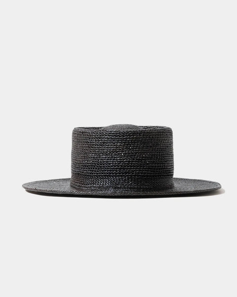 帽子 TENDERLOIN PANAMA HAT color BLACK M PANAMA HAT (THE PORK PIE×Eanbe) / BLACK