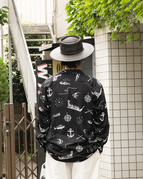 【7/4(土)13:00~販売開始】琉球爬竜船競漕 L/S SHIRT / BLACK