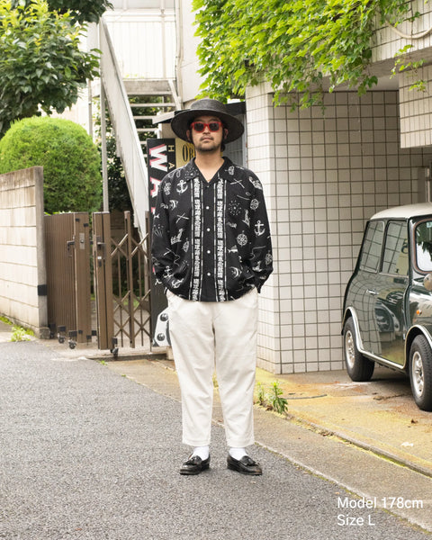 【7/4(土)13:00~販売開始】琉球爬竜船競漕 L/S SHIRT / BLACK