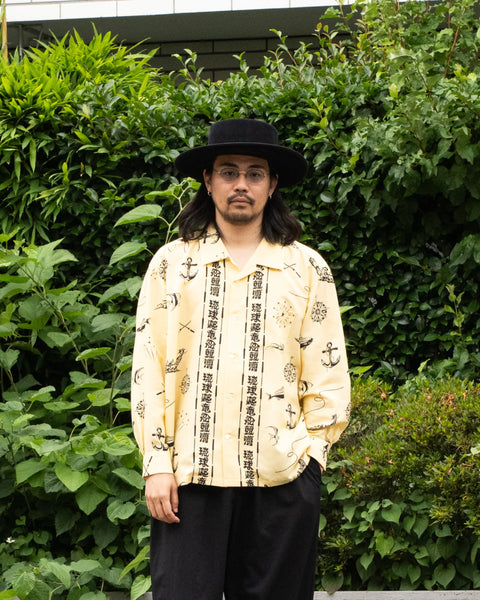 【7/4(土)13:00~販売開始】琉球爬竜船競漕 L/S SHIRT / YELLOW