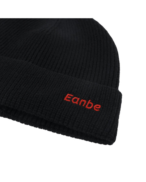 LOGO KNIT CAP / BLACK