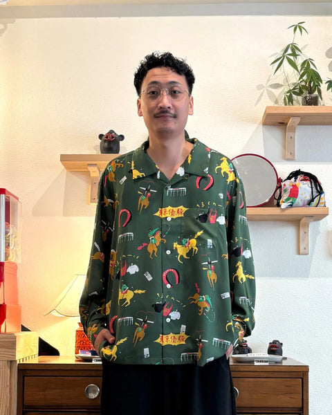 DARK HORSE L/S SHIRT / GREEN