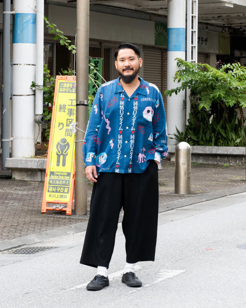 純情ロスタイム L/S SHIRT / NAVY