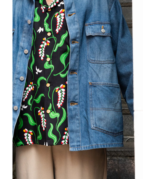 月桃 L/S SHIRT / BLACK