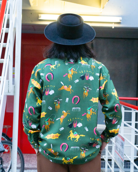 DARK HORSE L/S SHIRT / GREEN