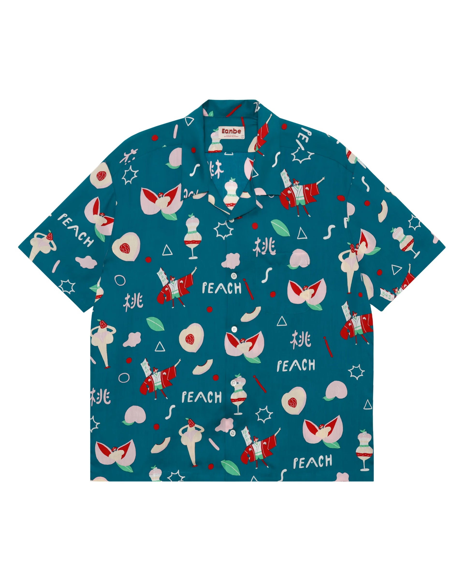[nishi]eanbe アロハシャツ PEACH / NAVY – Eanbe