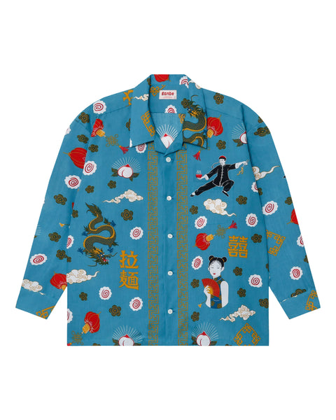 Ramen L/S Shirt / Blue
