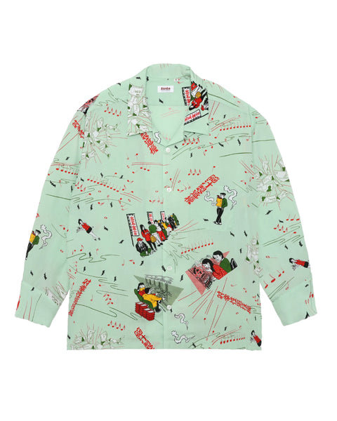 Eanbe アロハシャツ 脳汁製造機 イアンべ S ワコマリア 脳汁製造機 L/S SHIRT – Eanbe