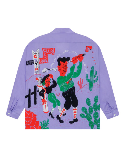 CRYING COUNTRY CLUB L/S Shirt / Purple