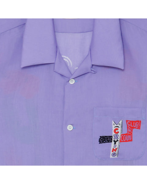 CRYING COUNTRY CLUB L/S SHIRT / PURPLE