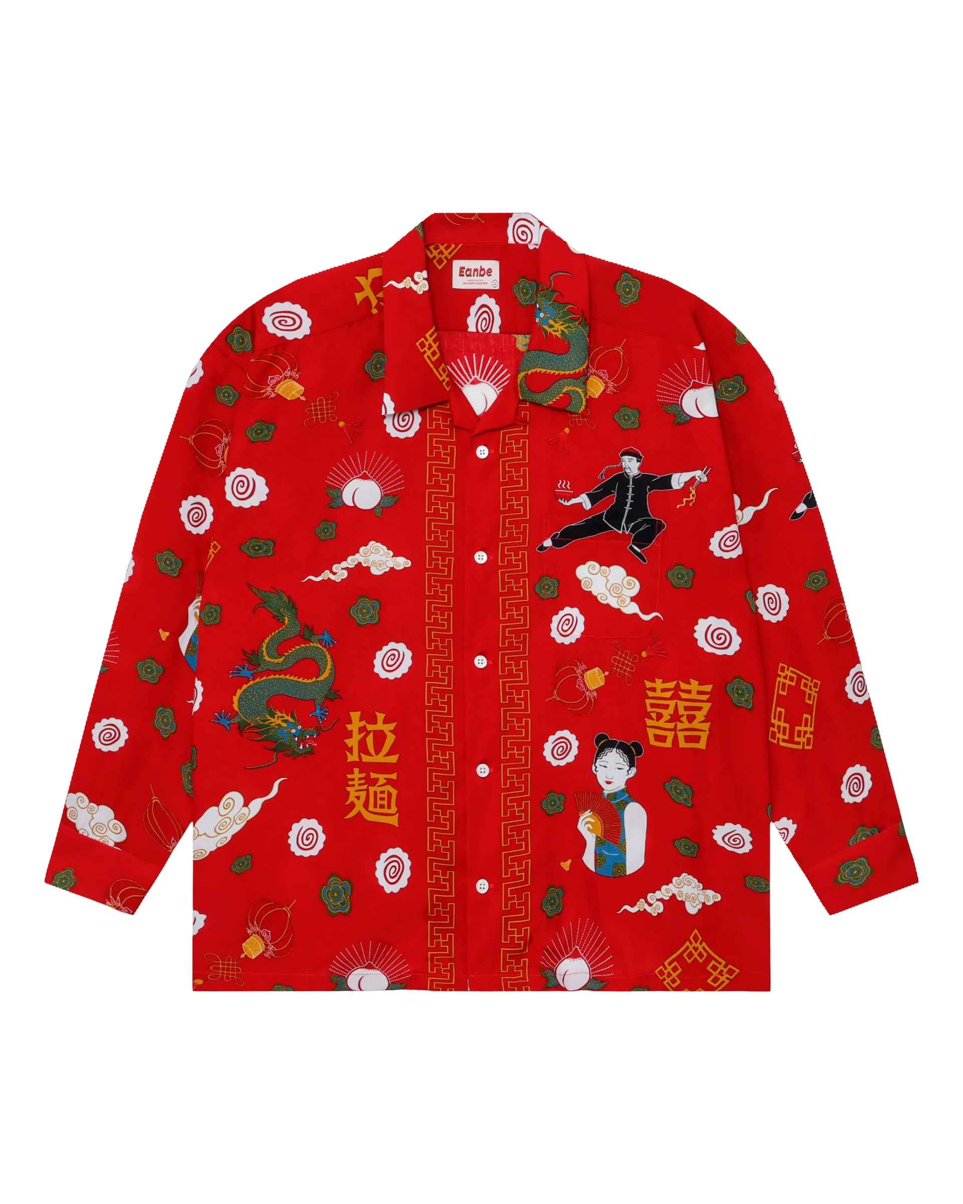 拉麺 L/S SHIRT / RED – Eanbe 拉麺 L/S SHIRT / RED – Eanbe