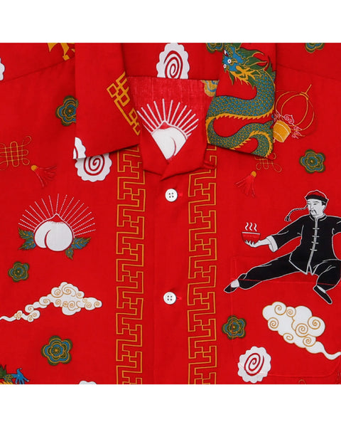 拉麺 -RAMEN  L/S SHIRT / RED