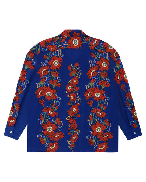 【7/4(土)13:00~販売開始】LAKUEN ROSE L/S SHIRT / BLUE