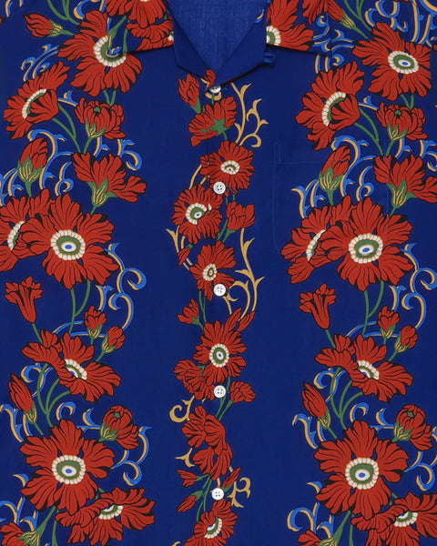 【7/4(土)13:00~販売開始】LAKUEN ROSE L/S SHIRT / BLUE