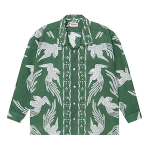 WATARIDORI L/S SHIRT / GREEN