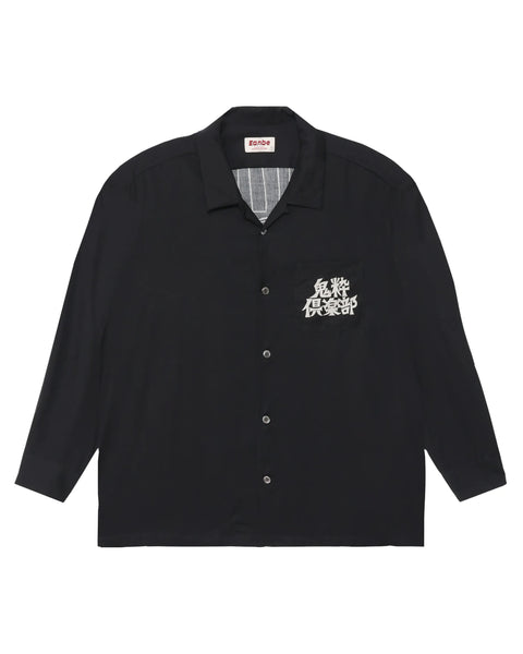 鬼粋俱楽部 L/S SHIRT / BLACK