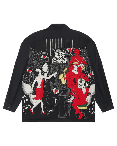 鬼粋俱楽部 L/S SHIRT / BLACK