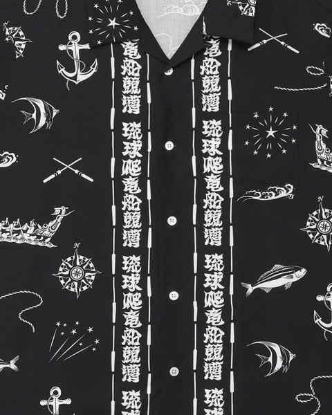 【7/4(土)13:00~販売開始】琉球爬竜船競漕 L/S SHIRT / BLACK