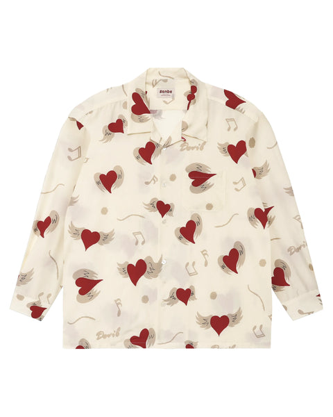 【7/4(土)13:00~販売開始】愛狂 L/S SHIRT / CREAM