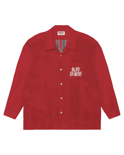 鬼粋俱楽部 L/S SHIRT / RED