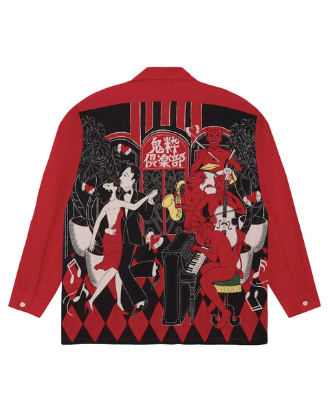 鬼粋俱楽部 L/S SHIRT / RED