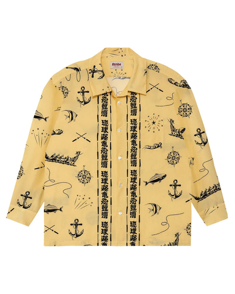【7/4(土)13:00~販売開始】琉球爬竜船競漕 L/S SHIRT / YELLOW