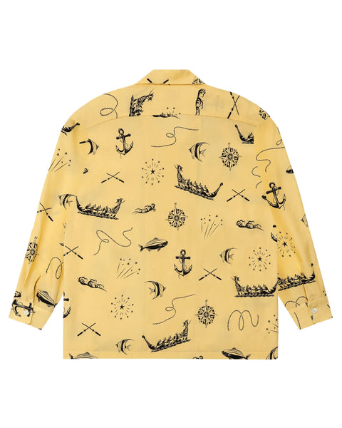 【7/4(土)13:00~販売開始】琉球爬竜船競漕 L/S SHIRT / YELLOW