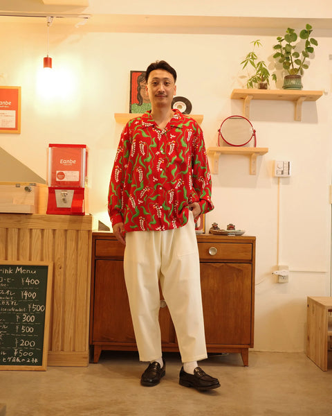 月桃 L/S SHIRT / RED