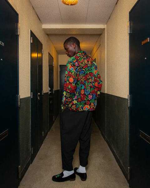 RYUKYU SIGN L/S SHIRT / BLACK