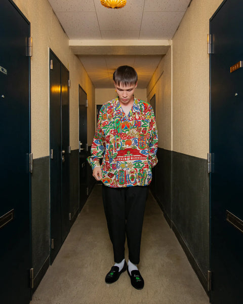 RYUKYU SIGN L/S SHIRT / CREAM