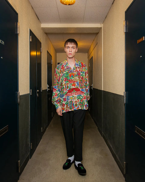 RYUKYU SIGN L/S SHIRT / CREAM