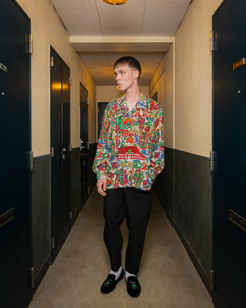 RYUKYU SIGN L/S SHIRT / CREAM