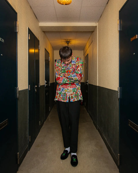 RYUKYU SIGN L/S SHIRT / CREAM