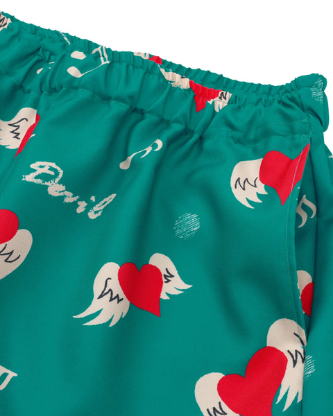 Eanbe ハート 緑 ショートパンツ 物撮り画像