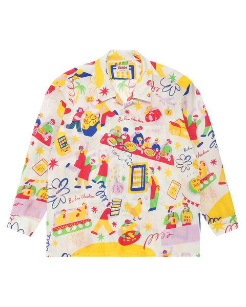 【8/16(日) 13:00~ 販売開始】BUENO CHICKEN L/S SHIRT / WHITE